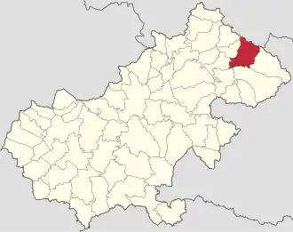 Localizare în cadrul județului