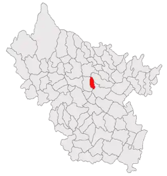 Poziția localității Blăjani