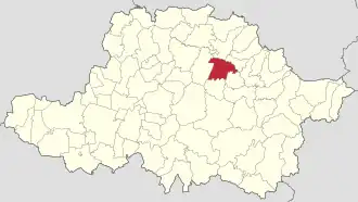 Localizare în cadrul județului