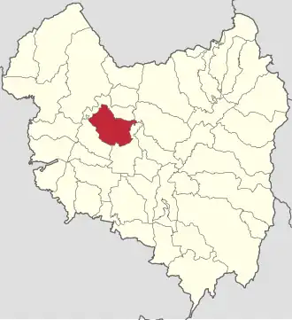 Amplasarea în cadrul județului