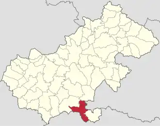 Localizare în cadrul județului