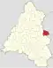 Localizare în cadrul județului