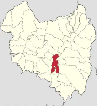 Amplasarea în cadrul județului