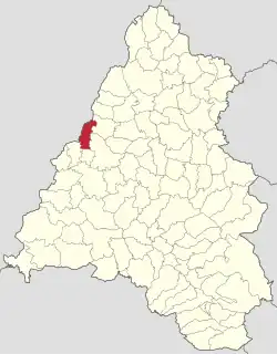 Localizare în cadrul județului