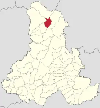 Poziția localității Borsec