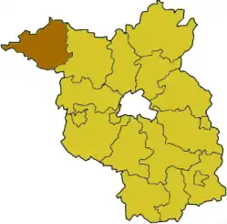 Poziția regiunii Districtul Prignitz