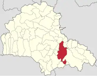 Localizarea în cadrul județului