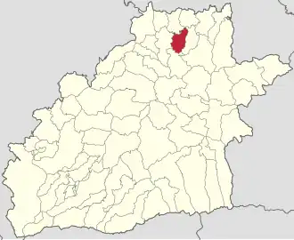 Localizarea în cadrul județului