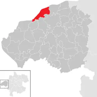 Poziția localității Braunau am Inn