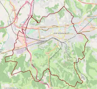 Poziția localității Brive-la-Gaillarde