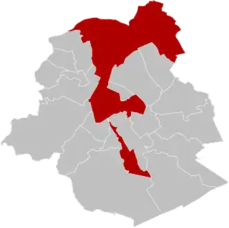 Orașul Bruxelles în Regiunea Bruxelles