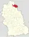 Localizare în cadrul județului