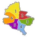Harta sectoarelor din Bucureşti