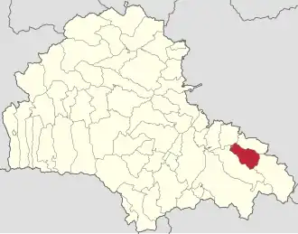 Localizare în cadrul județului