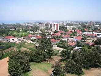 Bujumbura văzut din turnul catedralei