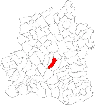 Amplasarea în cadrul județului