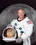 Buzz Aldrin, astronaut și inginer american, al doilea om care a pășit pe Lună