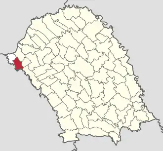 Poziția localității Cândești