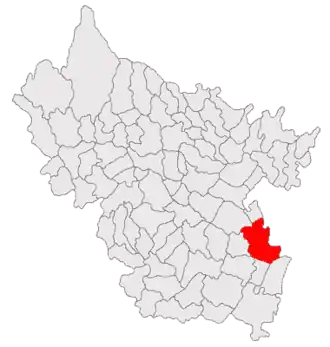 Poziția localității C.A. Rosetti