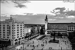 Vedere panoramica de la etajul 9 al centrului din Vaslui