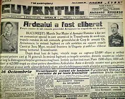 Ziarul Cuvântul (Brăila) din 27 octombrie 1944