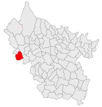 Poziția localității Calvini