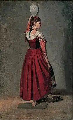 Italianca de Camille Corot, între 1826-1828