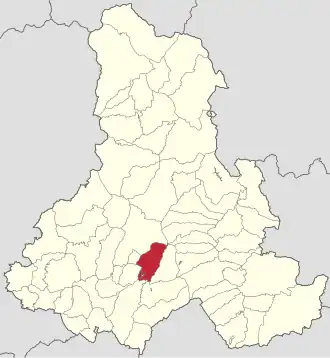 Localizare în cadrul județului