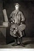 Carl Linnaeus dressed in Lapp costume. Portraited while in Netherlands, by Martin Hoffman in Hartecamp, 1737