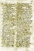 Carmina Cantabrigiensia, Manuscris C, folia 436v, din secolul al XI-lea, păstrat la Biblioteca Universității din Cambridge (din Regatul Unit), Gg. 5. 35.