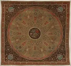 Covor; de Robert Adam; 1770–1780; lână țesută; 505,5 x 473,1 cm; Muzeul Metropolitan de Artă