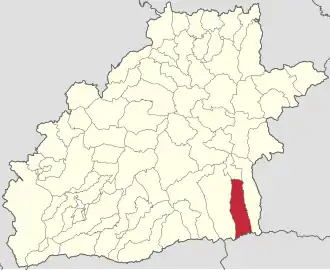 Localizare în cadrul județului