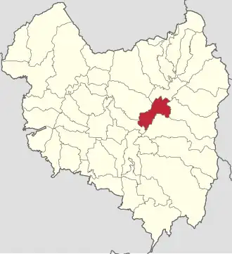 Amplasarea în cadrul județului