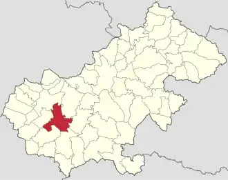 Localizare în cadrul județului