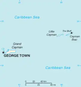 Poziția localității George Town, Insulele Cayman