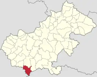 Localizare în cadrul județului