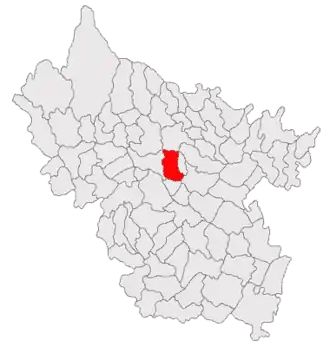 Poziția localității Cernătești