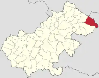 Localizare în cadrul județului