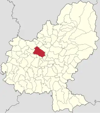 Localizare în cadrul județului