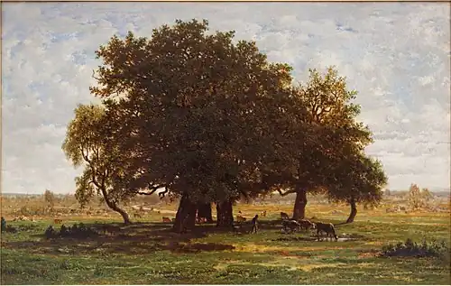 Stejari la Apremont, 1855