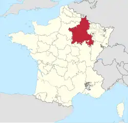 Η Καμπανία με τα εδαφικά όρια της του 18ου αιώνα, με τις σημερινές κοινότητες και νομούς.