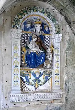 Luca della Robbia, Virgin and Child with John the Baptist