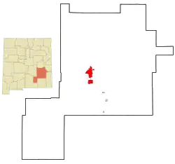 Location in Chaves County in the state of New Mexico