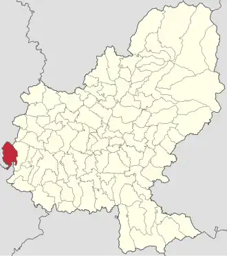 Localizare în cadrul județului