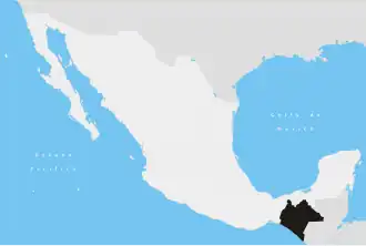 Poziția localității Chiapas