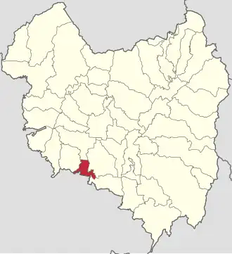 Amplasarea în cadrul județului