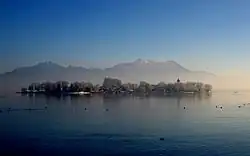 Fraueninsel văzută iarna