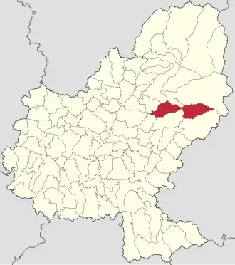 Localizare în cadrul județului