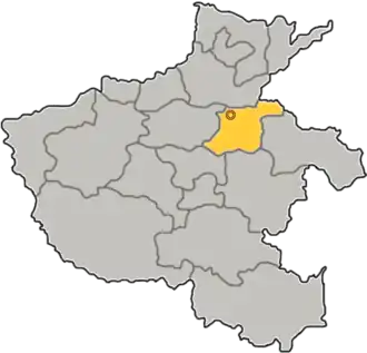 Poziția localității Kaifeng