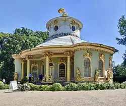 Casa Chinezească, (Potsdam, Germania), un exemplu de chinoiserie, 1755-1764, de Johann Gottfried Büring